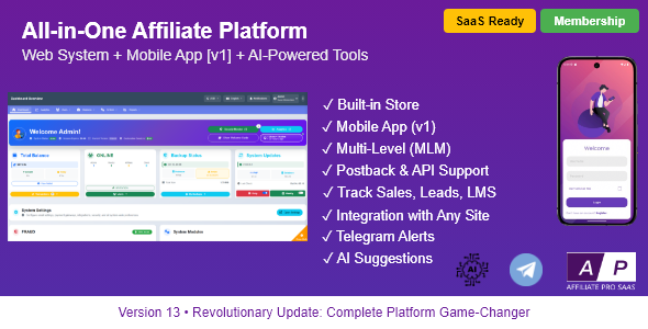 AffiliatePro SaaS System