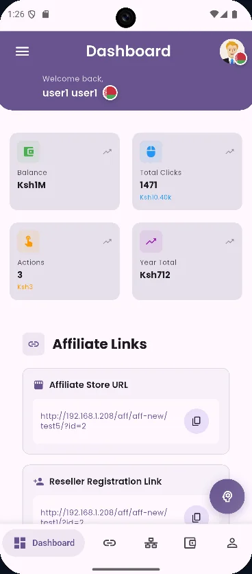 AffiliatePro mobile app