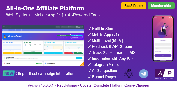 AffiliatePro SaaS System